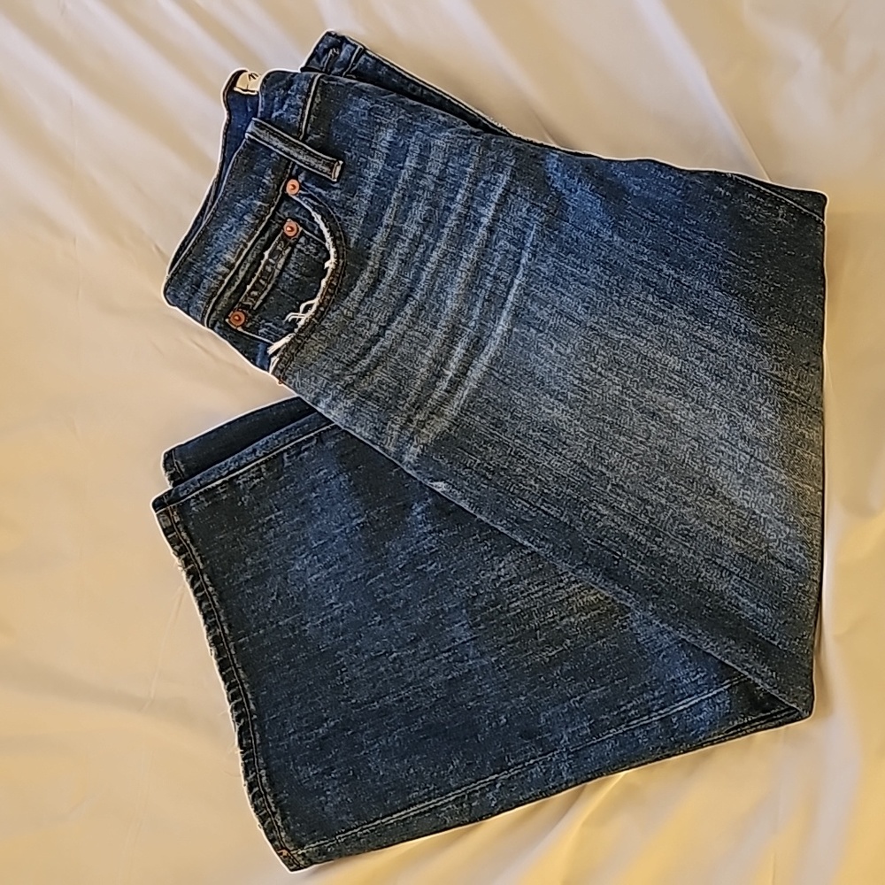 Madewell Wide Leg Crop Size 25 (28 inch waist) Stretch Jeans